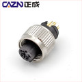 IP67 3 4 5 6 pin M12 C Code Male Female Injection-molded Connector for PVC PUR Cable